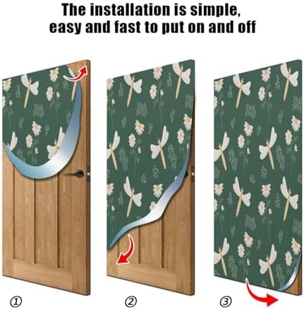 Susiyo Dragonfly Halloween Door Cover 32x79 in