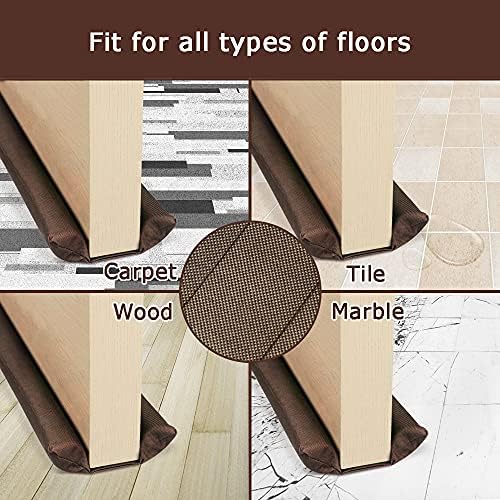 Waterproof Twin Door Draft Stopper 30 to 36 Inches Adjustable