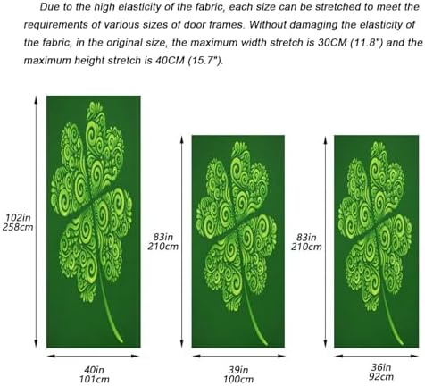 Susiyo Lucky Clover Door Decoration 32x79 in