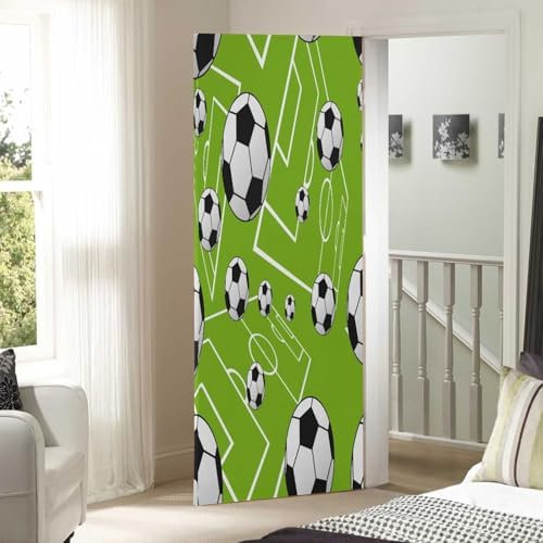 Susiyo Cute Soccer Balls Door Cover 36x98 in