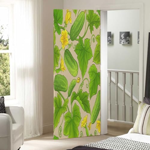 Susiyo Green Cucumber Halloween Door Cover Stretch Fabric
