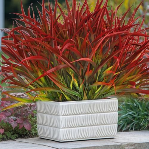 Kingsboomy 12pcs Artificial Grass Outdoor Decor