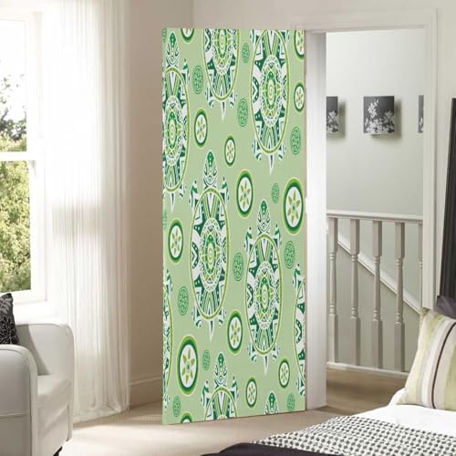 Susiyo Turtles and Flowers Halloween Door Cover