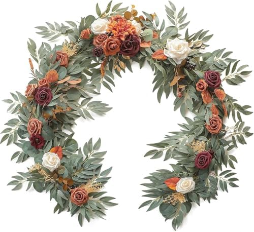 Exotic Dried Flower Bouquet Eucalyptus Garland with Floral Greenery