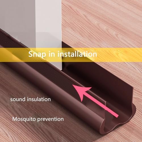 YIBAISI Soundproof Door Draft Stopper PVC Seal Strip