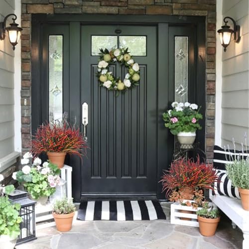 12 Bundles Artificial Fall Plants for Outdoor Decor
