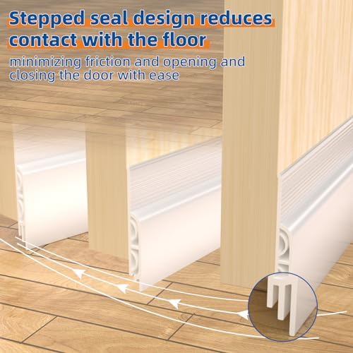 78 Inch Door Draft Stopper with Strong Adhesive