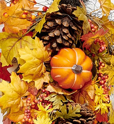 25 Inch Artificial Fall Decor Teardrop Swag