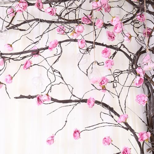 300cm Large Flexible Artificial Tree with Peony Flowers for Wedding and Christmas Decor