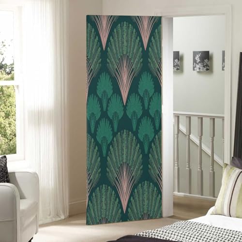 Susiyo Vintage Green Fan Halloween Door Cover