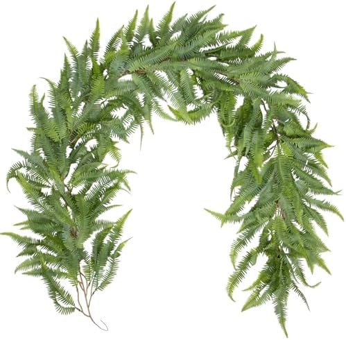 Briful 5ft Artificial Boston Fern Garland for Home Decor