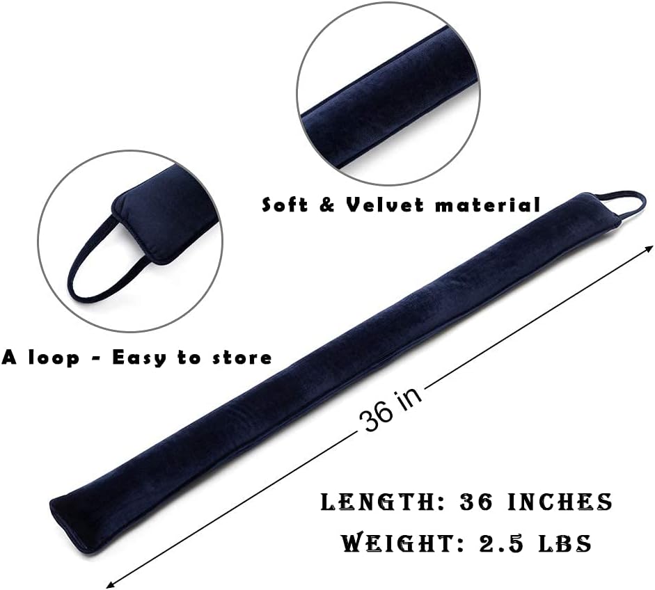 DreamQuil Door Draft Stopper 36 Inch Navy