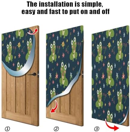 Susiyo Cute Frog Halloween Door Cover 32x79 In