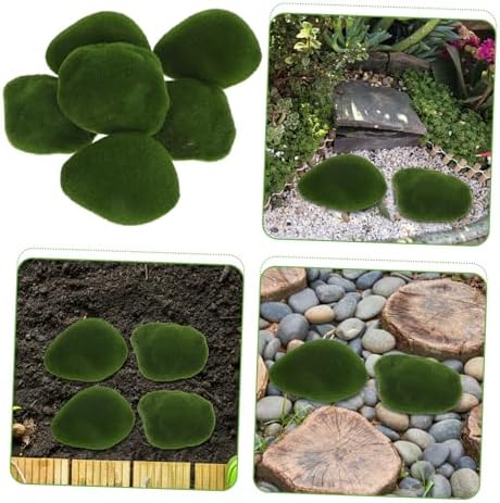 VICASKY 6pcs Faux Moss Balls for Decorative Hanging