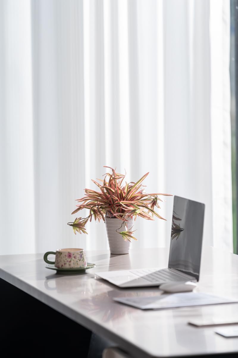Faux Hanging Spider Plant in Pot for Indoor Decor