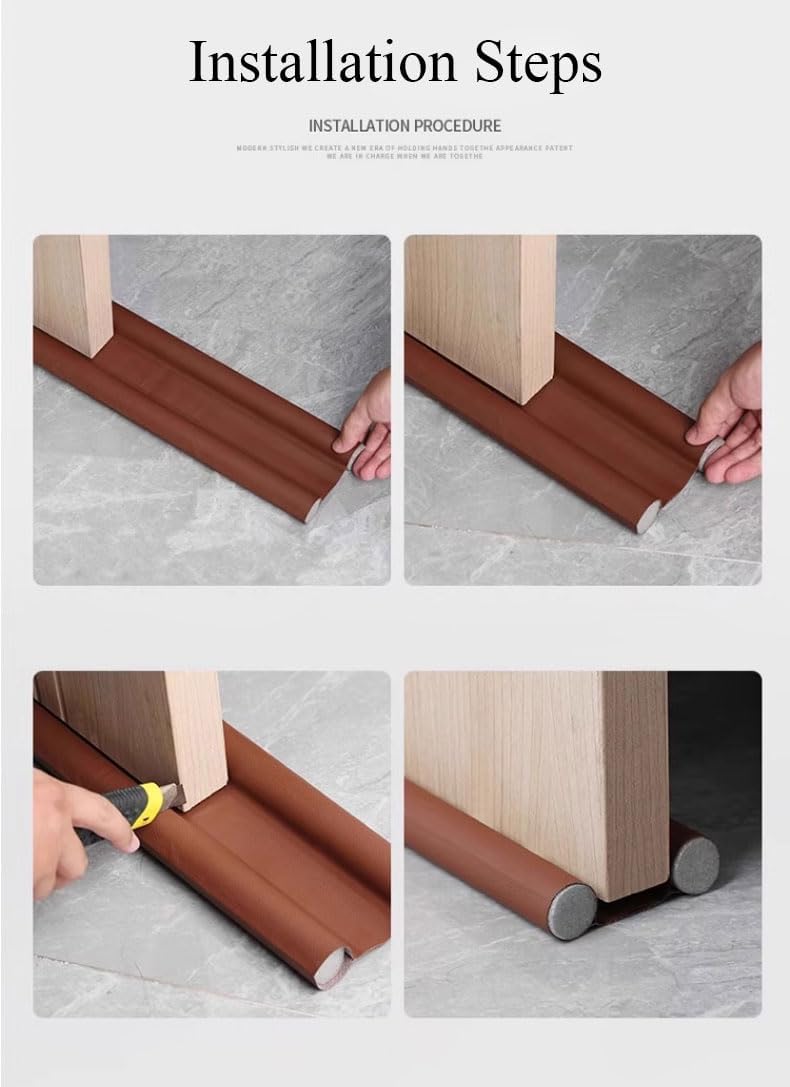 COYOUCO Door Draft Stopper 93Cm Gray