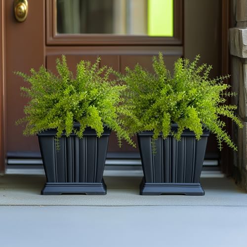 5PCS Artificial Boxwood Greenery Faux Plants for Garden Farmhouse Decor