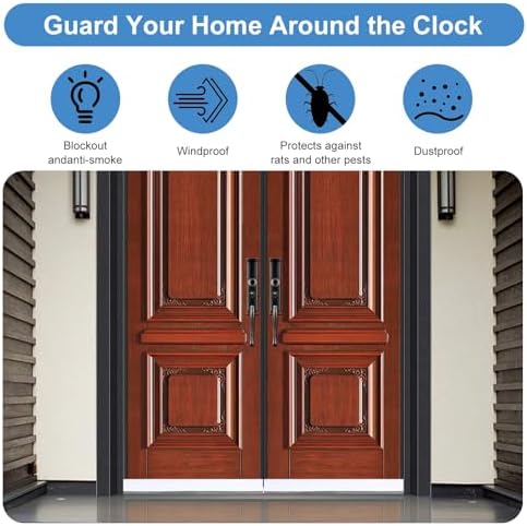 YBEATY Door Draft Stopper with Brush for Bottom Door Sealing