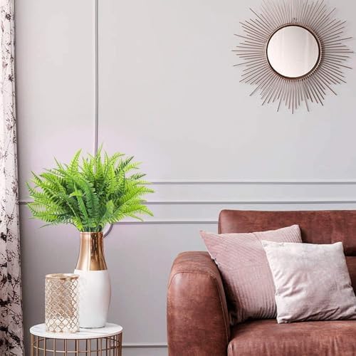 24 Bundles Artificial Boston Fern Plants Bushes for Indoor Outdoor Decor