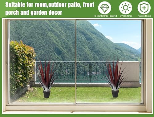 Giegxin 26 Inch Realistic Red Artificial Aloe Vera Plant