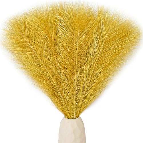 Mandys Gold Silk Pampas Grass Bouquet 20 Stems
