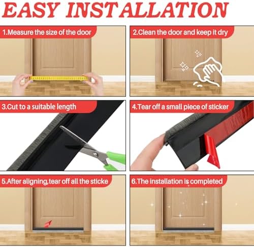 3937 Door Sweep with Brush - Black