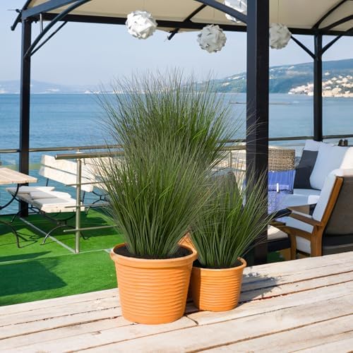 24PCS Artificial Wheat Grass for Indoor Outdoor Decor