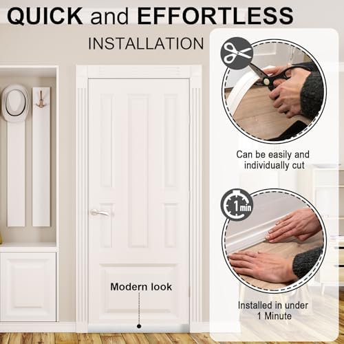 EGUARTE Door Draft Stopper 2 W x 39 L White