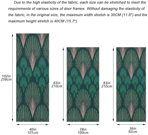 Susiyo Vintage Green Fan Halloween Door Cover