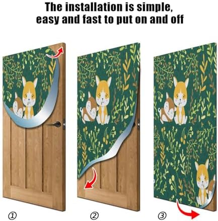 Susiyo Cute Wolf Halloween Door Cover 32x79 In