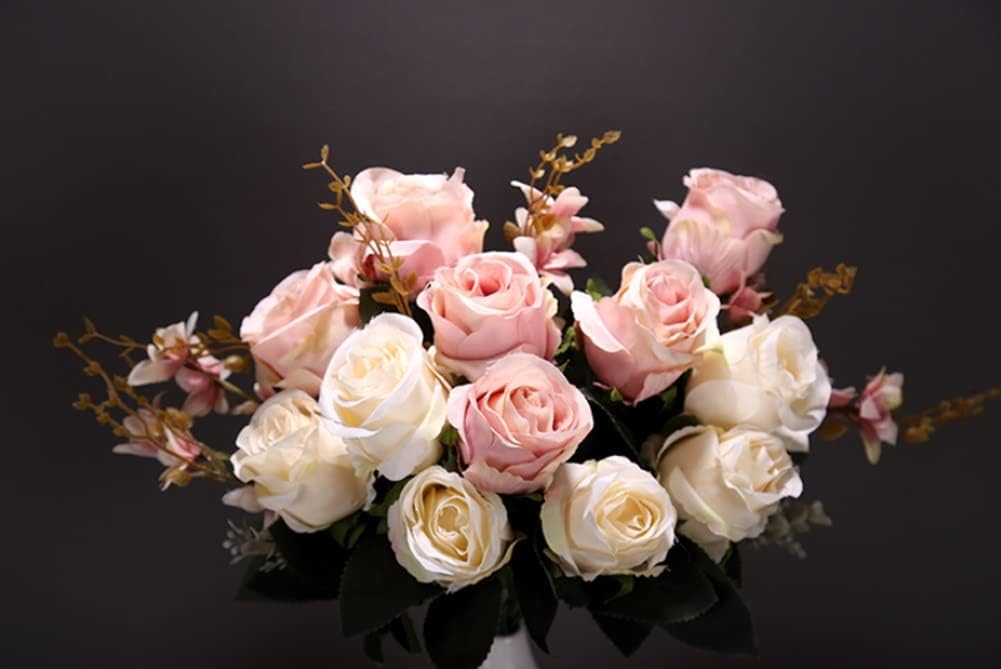 Artificial Roses with Stem for Wedding Decor and Home Use