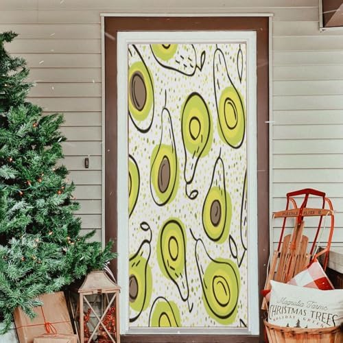 Susiyo Halloween Door Cover 32x79 in Stretch Fabric