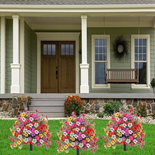 Set of 2 Artificial Boxwood Ball Trees with Ground Spike