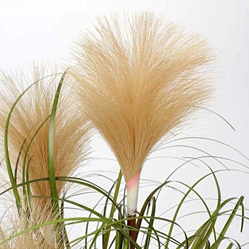 Briful 17 Inch Artificial Potted Plants Faux Onion Grass for Home Office Bedroom Living Room Table Decoration