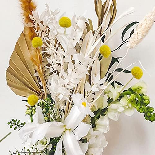 30 Pcs Yellow Dried Craspedia Billy Balls for Floral Arrangements Wedding Home Decor