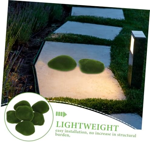 6pcs Artificial Moss Balls for Indoor Outdoor Decor