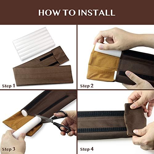 Waterproof Twin Door Draft Stopper 30 to 36 Inches Adjustable