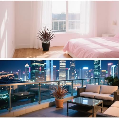 Momoplant 2 Pcs Artificial Aloe Vera Plants 27 Inch Red Fake Succulents Faux Agave Plant Potted