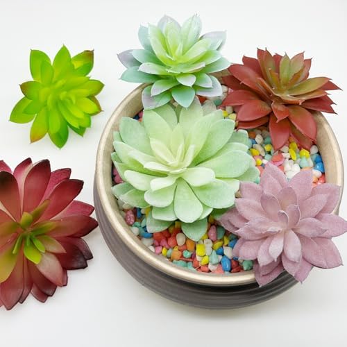 Woohome 8 Piece Fake Succulent Set for Decor