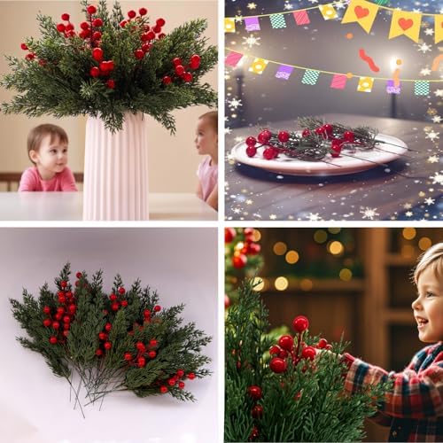 Norfolk Pine Picks Artificial Greenery for Christmas Decor