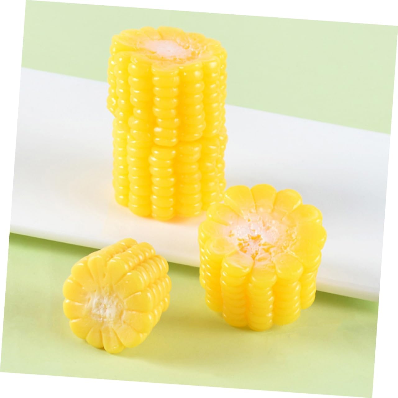 3pcs Realistic Corn Decor Models for Home Kitchen Display and Educational Use