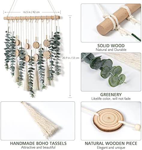 Alynsehom Artificial Eucalyptus Wall Hanging Decor Greenery