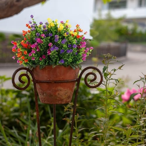 16 Bundles Artificial Flowers for Outdoor Indoor Decor