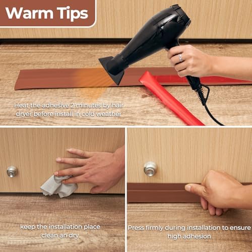 Ohuhu Under Door Draft Stopper Seal Strip 394 In x 335 In