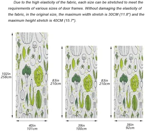 Susiyo Stretch Door Cover Halloween Decor 32x79 In