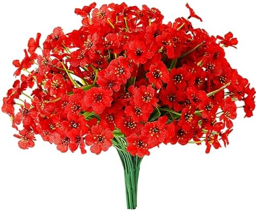 Yimingjin 12 Bundle Artificial Daffodils UV Resistant Outdoor Decor