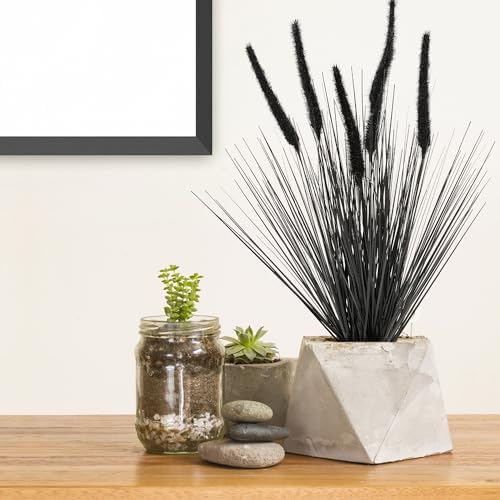 KOL 2ft Black Artificial Horsetail Grass 4-Pack