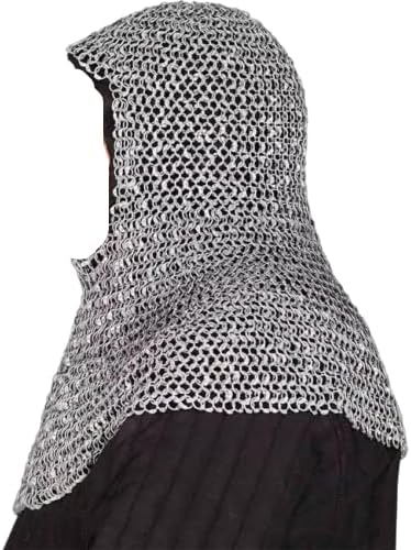 Generic Aluminum Round Riveted Chainmail Coif