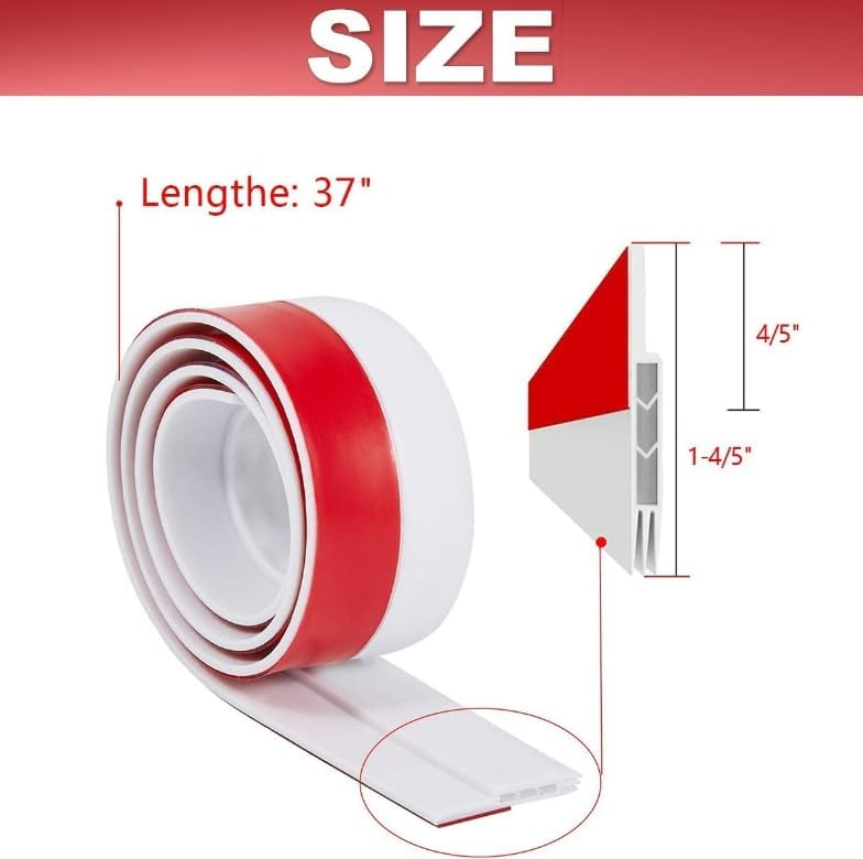 LYNN Door Draft Stopper White 2 x 39