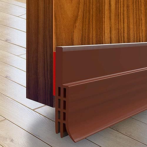 Suptikes 2 Pack Door Draft Stopper Brown 2 W x 39 L